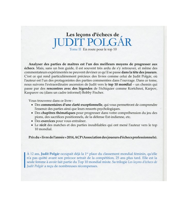 Polgar - Les leçons de Judit Polgar tome II