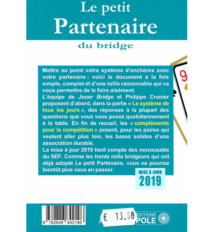 Cronier - Le Petit Partenaire du Bridge (Mise à Jour 2019)