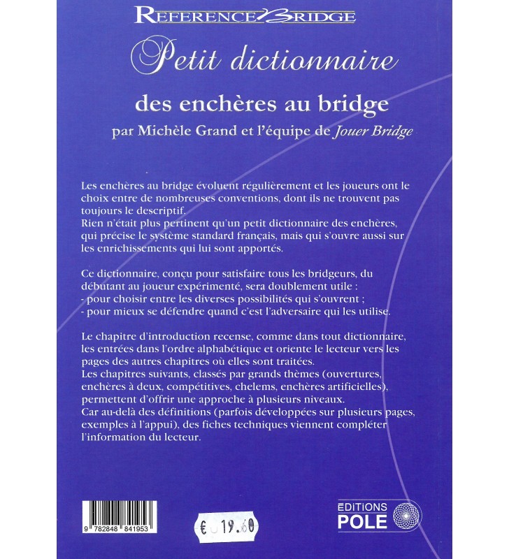 Grand - Petit Dictionnaire des enchères au Bridge