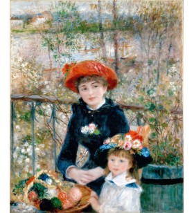 Puzzle 1000 pièces: Les 2 sœurs  sur la terrasse- Auguste Renoir