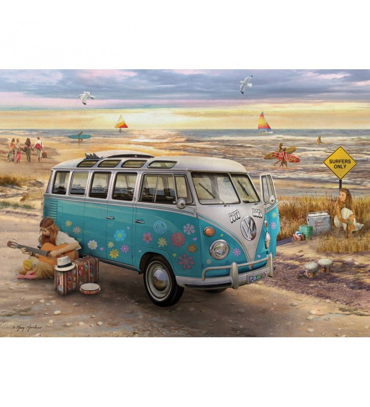 Puzzle 1000 pièces: L'amour et espoir VW Bus