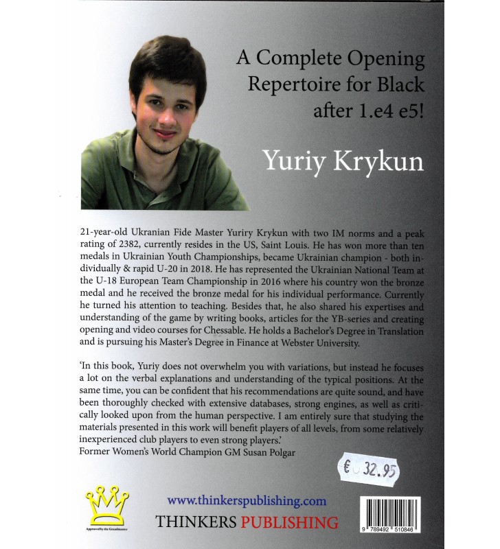 Krykun - A complete Opening Repertoire for Black after 1.e4 e5!