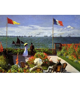 Puzzle 1000 pièces - Claude Monet- La terrasse au  Saint-Adresse