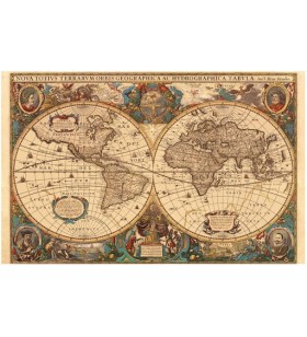 Puzzle 1000 pièces- Mappemonde Antique