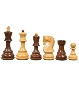 SUPERBE PERLE 35 cm/14" en bois d'échecs et de Dames Set pièces avec Burnt design! 