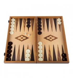 Backgammon 30 cm en Noyer
