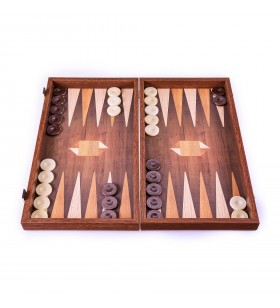 Backgammon en bois au motif...