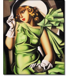 Puzzle 1000 pièces: Jeune fille en vert - Tamara de Lempicka