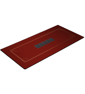 Tapis de poker rouge - 120 x 60 cm
