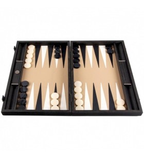 Backgammon en bois et  cuir couleur moka
