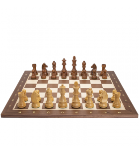 Chess Set club walnut with annotations