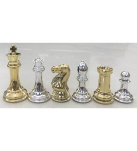 Pièces d'échecs  Staunton Gold/Silver