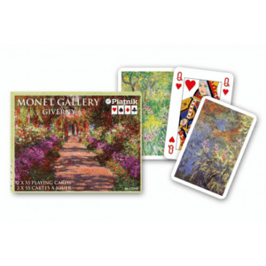 coffret monet giverny 2 x 55 cartes à jouer