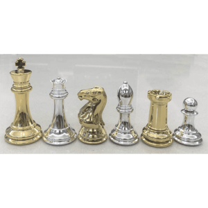 pièces d'échecs staunton gold/silver