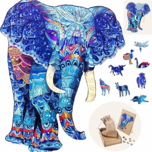 puzzle 224 pièces : le mystérieux éléphant