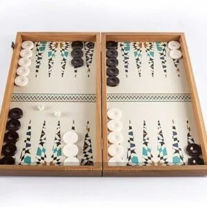 backgammon en bois