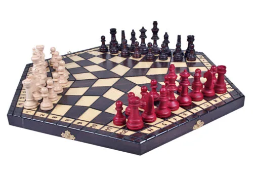 jeu d&#039;échecs à 3 joueurs yalta (grand modèle)