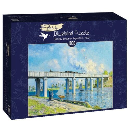 puzzle 1000 pièces : pont ferroviaire d'argenteuil monet