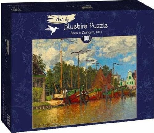 puzzle 1000 pièces : bateaux au zaandam (1871) monet