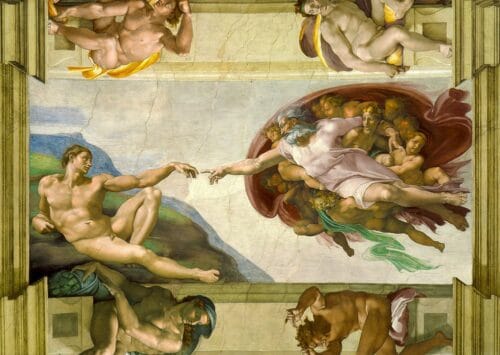 puzzle 1000 pièces : la création d'adam michelangelo