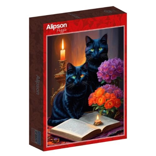 puzzle 500 pièces : chats noirs