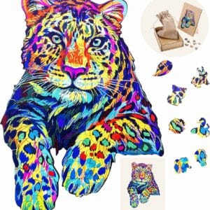 puzzle 161 pièces en bois : tigre mystérieux