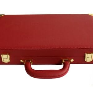backgammon cuir grainé italien taille moyenne