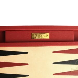 backgammon cuir grainé italien taille moyenne
