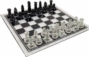 jeux d&#039;échecs en verre