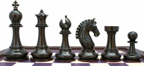 pièces d'échecs preston en ébène