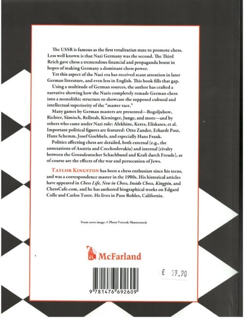 kingston chess in the third reich (how the game was played, glorified, and abused in nazi germany, 1933 1945)