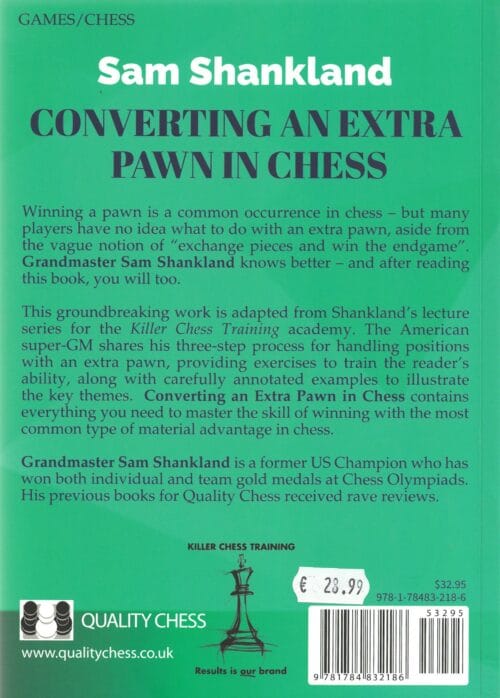 shankland converting an extra pawn in chess