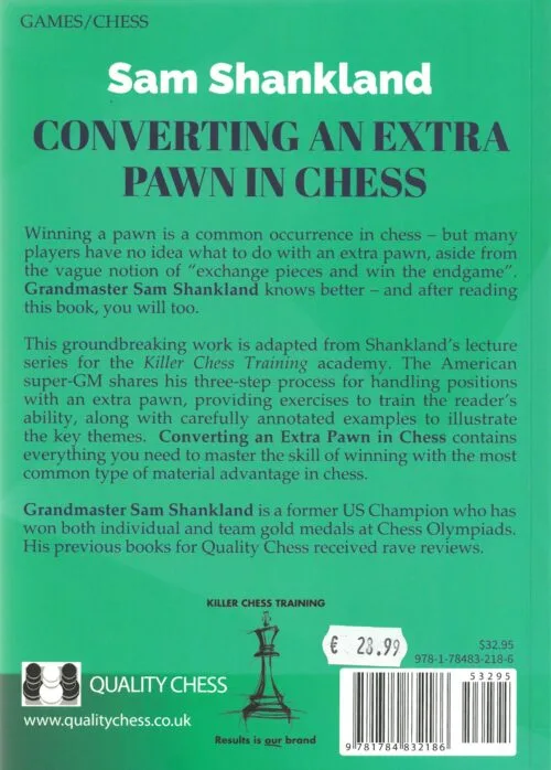 shankland converting an extra pawn in chess
