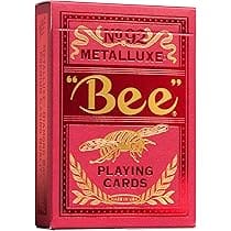 cartes à jouer bicycle bee metalluxe