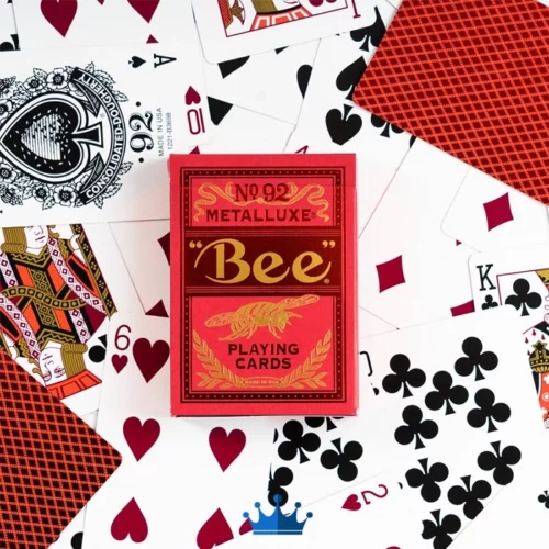 cartes à jouer bicycle bee metalluxe