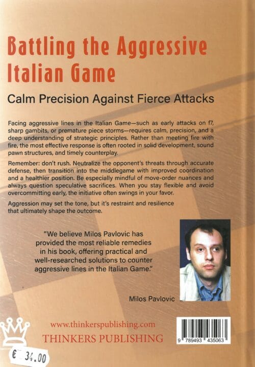 pavlovic battling the aggressive italian game (calm precision against fierce attack)