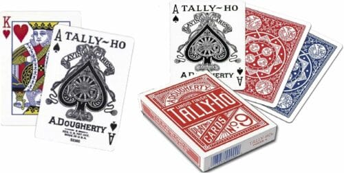 cartes à jouer tally ho fan back