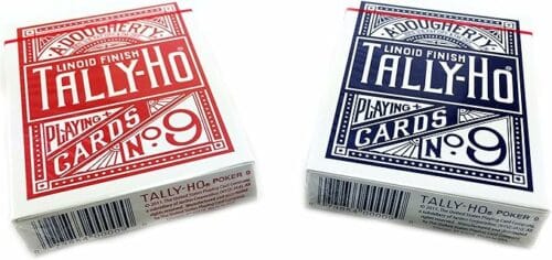 cartes à jouer tally ho fan back