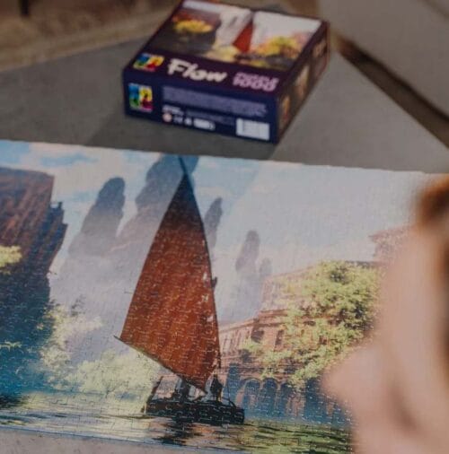 puzzle 1000 pièces: film flow: le bateau