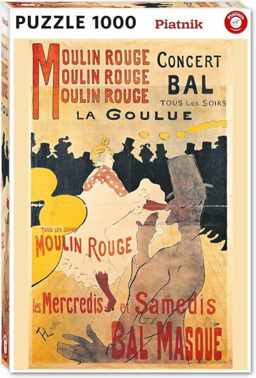 puzzle 1000 pièces: la goulue toulouse lautrec