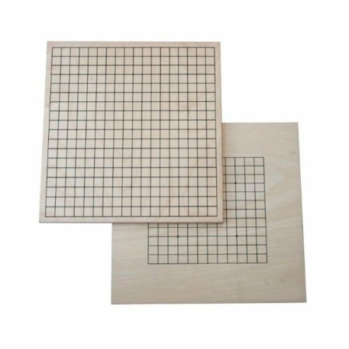 Goban bois 19x19, verso 13x13 Bois Bouleau multiplex