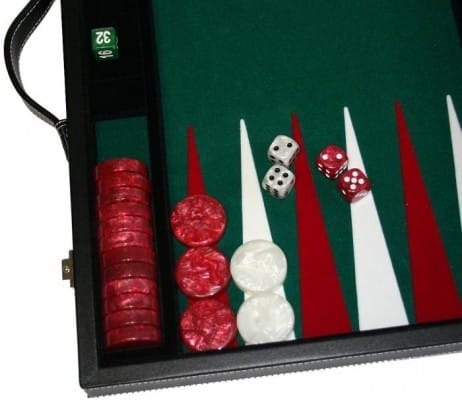 Mallette Backgammon simili taille médium