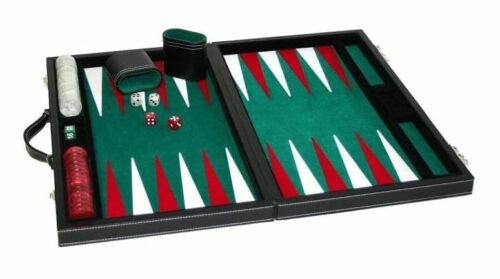 Mallette Backgammon simili taille médium