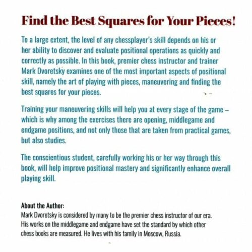 Dvoretsky - Maneuvring the art of piece play