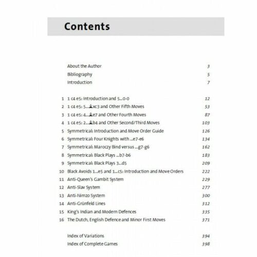 Cummings - Opening repertoire : the English
