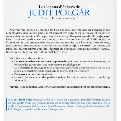 Polgar - Les leçons de Judit Polgar tome II