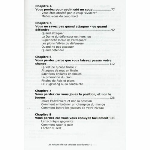 Reinfeld - Les raisons de vos défaites aux échecs