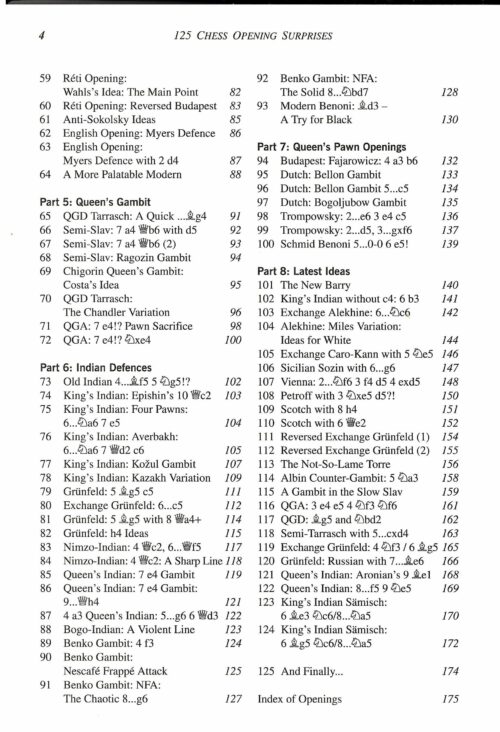 Burgess - 125 Chess Opening Surprises