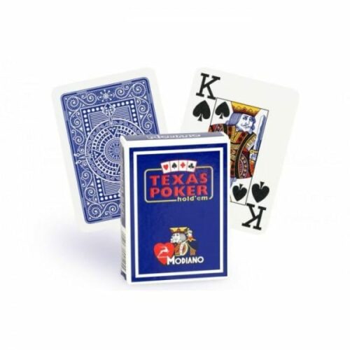 Cartes à jouer Poker Texas Plastic Modiano Bleu