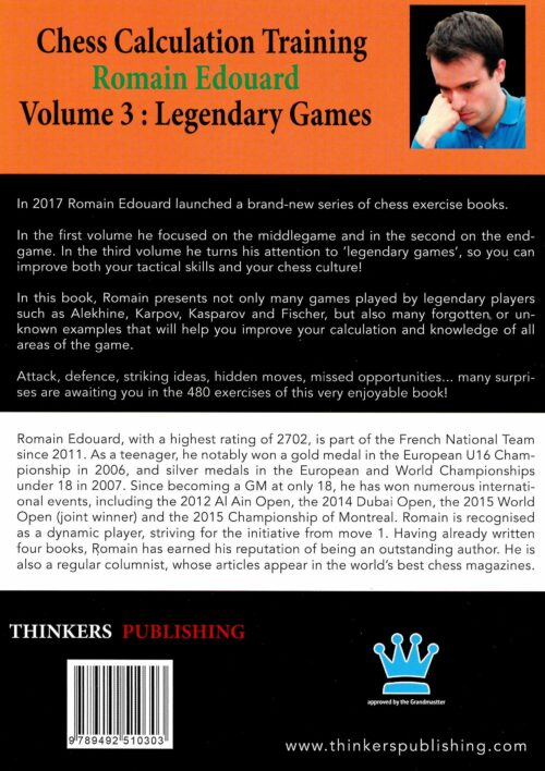 Edouard - Chess Calculation Training Vol. 3: Legendary games